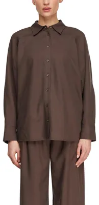 Produktbild von COMMA Damen Bluse – Oversize, Lyocell-Leinen-Mix, Langarm