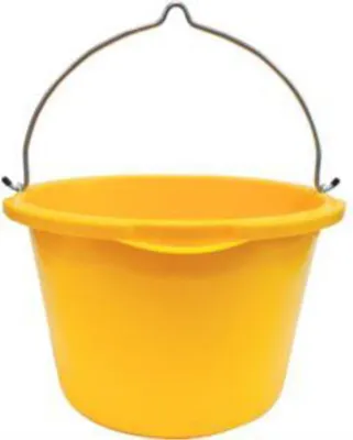 Produktbild von Kbel kranbar 45 l gelb mit Hakenbgel & L-Skala
