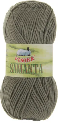 Produktbild von 50g Strickgarn Samanta Uni Häkelgarn Strickwolle Handstrickgarn Klassikstrickgarn Farbwahl, Farbe:13 graubeige
