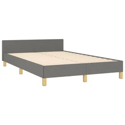 Zdjęcie produktu dla Rama łóżka bez materaca, ciemnoszara, 120x190 cm, tkanina
