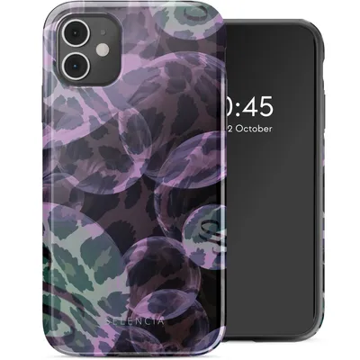Produktbild von Selencia Vivid Back Cover iPhone 11 - Leo Bubble Green