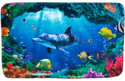 Obrázek produktu pro SANILO® Koupelnová předložka delfín korál 70 x 110 cm
