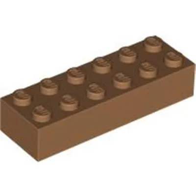Produktbild von Lego® 2x6 Stein 2456 - 250 Stück Mittleres Nougat