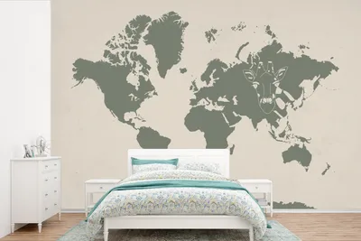 Produktbild von Weltkarte Wandbild - Tiermotiv Giraffe - Breite 525 cm x Höhe 350 cm