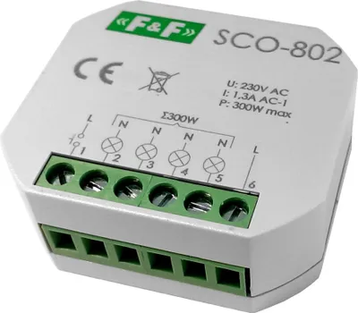 Obrázok produktu pre Vstavaný dotykový stmievač, 40 W až max. 350 W, fázové ovládanie