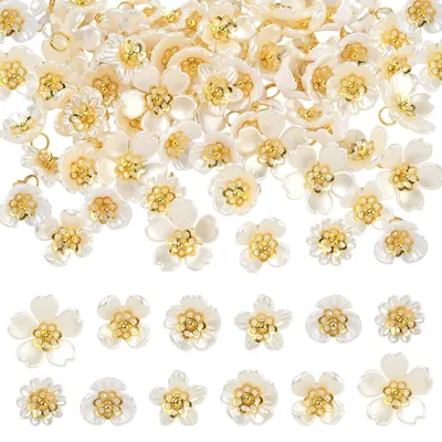 Productafbeelding van Set van 80-90 bloemdecoraties voor het maken van sieraden