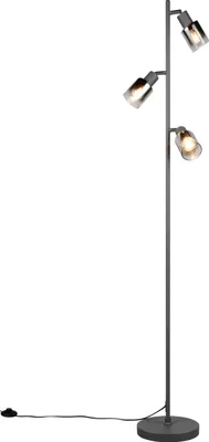 Produktbild von Reality R41783042 Cadiz E14 Stehleuchte 3-fach ⌀23cm Schwarz Matt