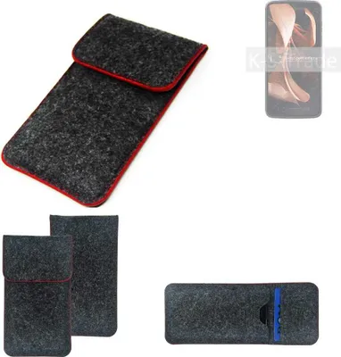 Produktbild von K-S-Trade Handy Schutz Hülle kompatibel mit Motorola Razr 2022 Schutzhülle Handyhülle Filztasche Pouch Tasche Case Sleeve Filzhülle dunkelgrau