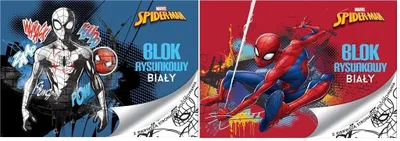 Image de Bloc à dessin blanc SPIDERMAN A4 | 20k
