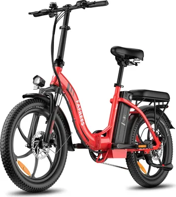 Immagine prodotto di FAFREES F20 Bicicletta Elettrica - Motore 250W Batteria 36V18Ah Ruote 20'' Freno a Disco Meccanico - Rosso