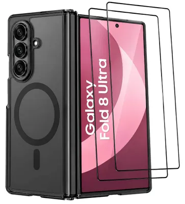 Produktbild von Hülle + 2X Schutzglas für Samsung Galaxy Z Fold 8 Ultra MagSafe Panzerfolie Case Full 9H, KI-generiertes Bild