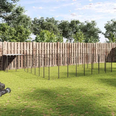 Obrázek produktu pro vidaXL Psí bouda černá 20,57 m² ocelová