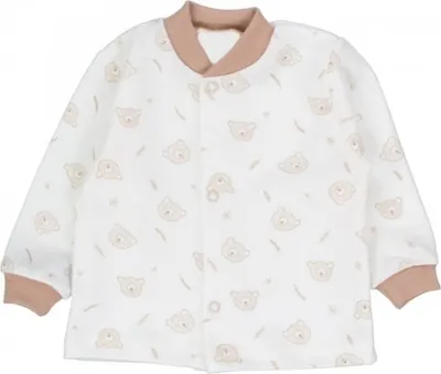 Imagen del producto de Camiseta para bebé, chaquetilla de algodón Teddy Baby, color beige, talla 68