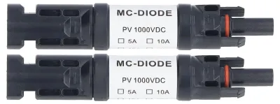 Image de Connecteur solaire photovoltaïque MC-10D 1000 V, porte-fusible étanche IP68 pour le raccordement des panneaux