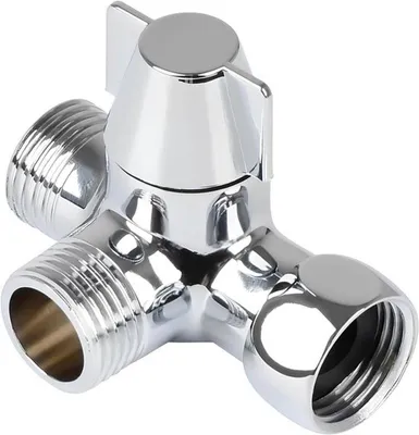 Dreiwege Duschadapter, Transformatorventil für Badezimmer, G1/2 Zoll Messing Duschschalter, geeignet für Duschspray