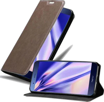 Image de Cadorabo Housse pour Honor V9 Housse en marron Etui pour téléphone portable Case Cover Fermeture magnétique