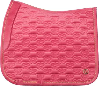 Produktbild von PS of Sweden Dressurschabracke Samt Monogram HW 2024 Schabracke Dressur Scarlet Pink Full