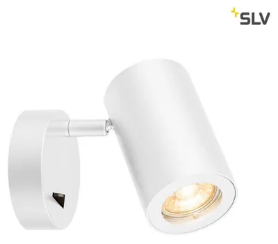 Obrázek produktu pro SLV 1000730 ENOLA_B Nástěnné svítidlo QPAR51 s vypínačem bílé max. 50W
