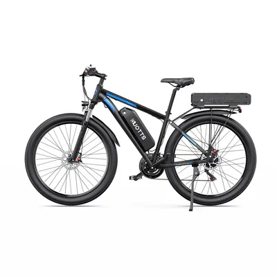 Image de Vélo électrique 29 pouces 48 V 37,5 Ah (22,5 Ah + 15 Ah) Autonomie de 170 km Vélo électrique de ville VTT 150 kg Application Design en aluminium Étanche 21 vitesses Écran LCD 2 chargeurs Freins à huile