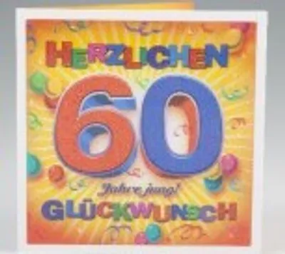 Produktbild von Depesche 3D Klappkarte 005 zum 60. Geburtstag