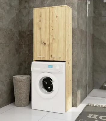 Immagine prodotto di Mobile bagno alto sopra lavatrice MERALYA - rovere artisan
