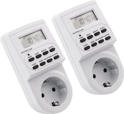 Produktbild von 2er-Pack - Digitale Zeitschaltuhr McPower "AZ-62", 10 Schaltprogramme, 12/24 Std. Zyklus