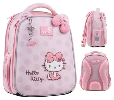 Zdjęcie produktu dla Tornister dla dziewczynek ortopedyczny plecak szkolny A4 Hello Kitty Kite
