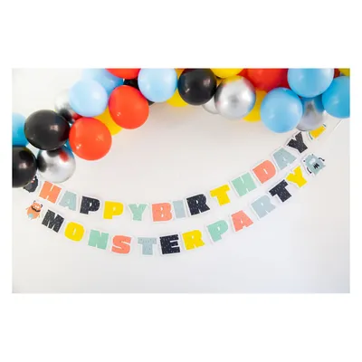 Produktbild von Monster Festival Birthday-Girlande 1,5m