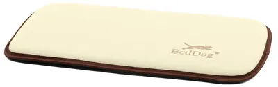 Produktbild von BedDog Hundematte POLLY Hundekissen Haustier-Unterlage aus Kunstleder,SAND (creme),S