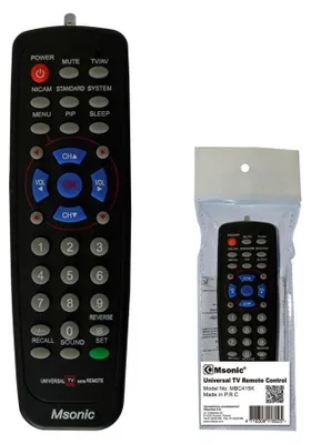 Imagen del producto de Msonic MBC415K, televisor, control remoto inalámbrico, botones, función de carga, color , múltiples colores