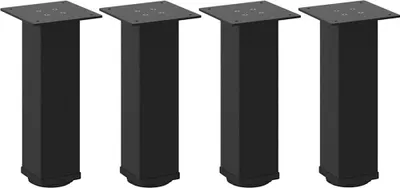 Obrázek produktu pro vidaXL Nohy konferenčního stolku 4 ks černé 30-32 cm ocelové