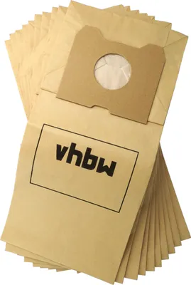 Produktbild von vhbw 10x Staubbeutel Ersatz für Menalux 3385 P für Staubsauger - 22cm x 19,5cm Sandfarben