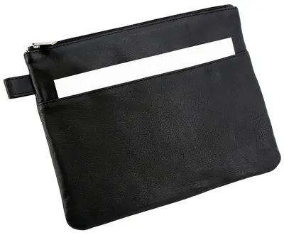 Produktbild von Alassio Mehrwegbeutel - 25 x 19 cm, Echt Leder, Vortasche, schwarz
