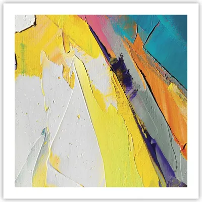 Produktbild von Poster - Poster ohne Rahmen - Deadlock Farben dreidimensional - 60x60 cm - Wand Bild - Wanddeko - Wandbilder - Kunstposter - Wandposter - Bilder - Kunstdruck - Wanddekoration - P2XAC60x60-4871