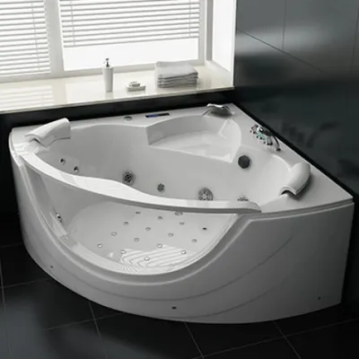 Produktbild von PureHaven Whirlpool 150x150 cm elegantes Design Heizung Lichttherapie Soundsystem Reinigungsprogramm Bluetooth-Soundsystem