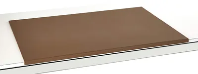 Schräge Leder-Schreibtischunterlage 88x59 cm braun
