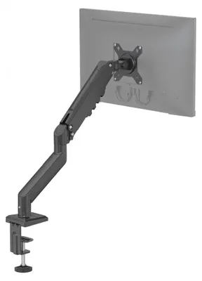 Obrázok produktu pre hjh OFFICE Držiak na monitor Ergomount GF1 Rameno na monitor Stolný držiak na monitor s nastaviteľnou výškou, kompatibilný s VESA 75/100, nosnosť do 9 kg, hliník, oceľ