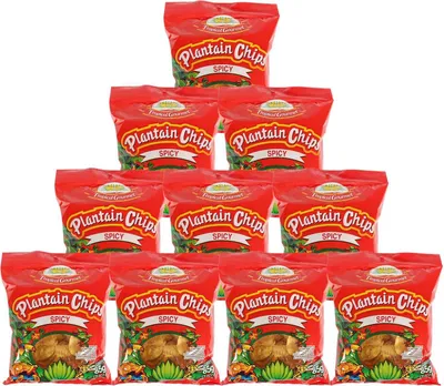 Produktbild von TG Plantain Kochbananen Chips spicy 10x85g