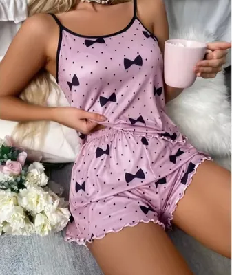 Obrázok produktu pre Krátke dámske pyžamo BO-30590 - Ružová/XXL KP30590