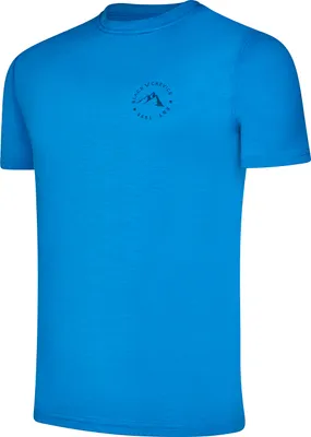 Produktbild von BLACK CREVICE - Herren Merino T-Shirt | Farbe: Blau | Größe: M