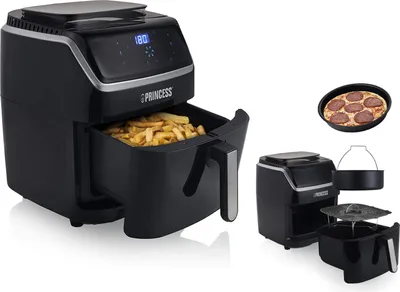 Produktbild von 2in1 Digitale Heißluftfritteuse & Dampfgarer mit 2tlg Zubehörset 6,5Ltr 1700Watt