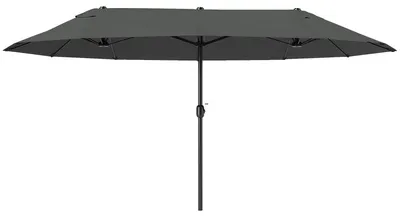 Zdjęcie produktu dla Outsunny parasol ogrodowy parasol owalny parasol podwójny parasol z korbką 84D-030V01