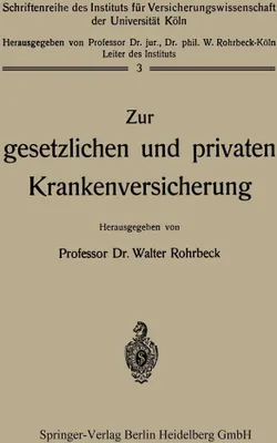 Produktbild von Zur gesetzlichen und privaten Krankenversicherung