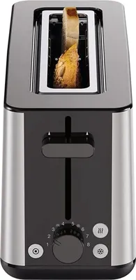 Produktbild von HT 1610 PurShine Schwarz Langschlitz-Toaster