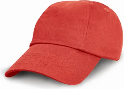 Produktbild von Result Headwear RC018J | Junior Low Profile Baumwolle Cap / Kappe / Mütze / Hut - Farbe: Red - Größe: One Size