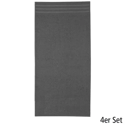 Obrázok produktu pre Kleine Wolke 3003912201, Bavlna, Šedá, Jednofarebné, 30 x 50 cm, 1 kusov, 500 g/m²