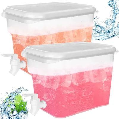 Image de Lot de 2 distributeurs d'eau en plastique avec robinet