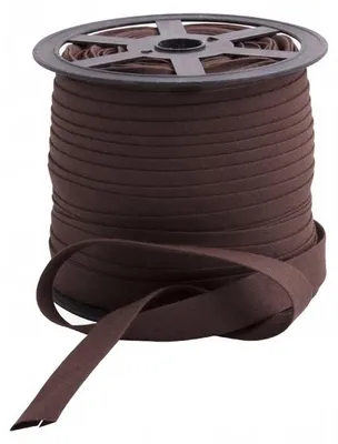 Produktbild von Kamtex Baumwollschrägband 18mm Braun für Näharbeiten