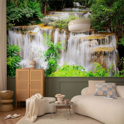 Produktbild von Selbstklebende Folie Fototapete - Thai waterfall 196x140 cm Landschaften 10110903-46