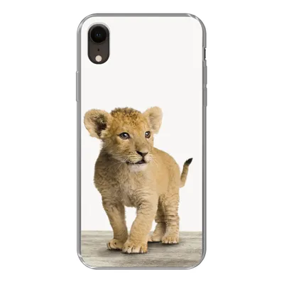 Produktbild von MuchoWow® Handyhülle Schutzhülle Hülle für iPhone XR Löwe - Junge - Kinder - Jungen - Tiere - Mädchen Silikon Softcase Handy Hülle - Schutzdeckel